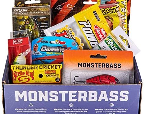 MONSTERBASS Pro Box with Regional Bass Fishing Tackle Kit (5+ Pro Bass Fishing Lures)