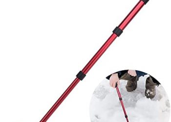 DECOHS Adjustable Ice Fishing Skimmer Scoop-Winter Ice Fishing Scooper with Long Handle-Ice Fishing Gear for Scooping out Ice While Fishing