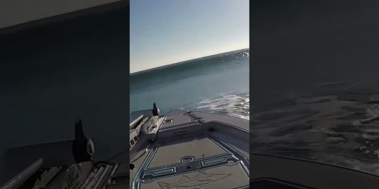 FAIL! Massive Waves Submerge Small Boat