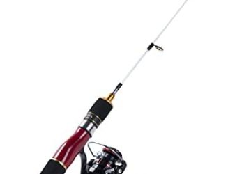 Goture Ice Fishing Reel & Rod Combo Ice Fishing Rod,High Visibility Ice Fishing Pole 23/24/28inch Medium/Medium Heavy/Extra Heavy for Man Women Kids