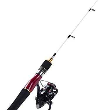 Goture Ice Fishing Reel & Rod Combo Ice Fishing Rod,High Visibility Ice Fishing Pole 23/24/28inch Medium/Medium Heavy/Extra Heavy for Man Women Kids