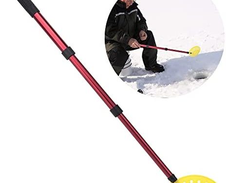 Scalable Winter Ice Fishing Skimmer Scoop- Adjustable Ice Fishing Scooper with Long Handle-Ice Fishing Gear for Scooping out Ice While Fishing (1 PCS)