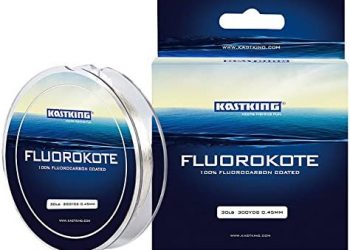 KastKing FluoroKote Fishing Line – 100% Pure Fluorocarbon Coated – 300Yds/274M 150Yds/137M Premium Spool – Upgrade from Mono Perfect Substitute Solid Fluorocarbon Line