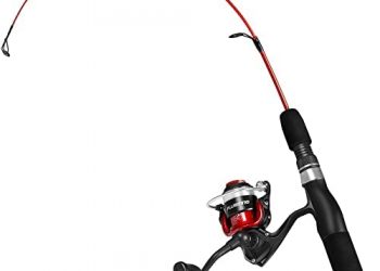 PLUSINNO Ultralight Winter Ice Fishing Rod Reel Combo 26/27/28 inch. Medium Light Fast Action Multi-Species Spinning Ice Fishing Pole Tackle Walleye Perch Panfish Bluegill-PP