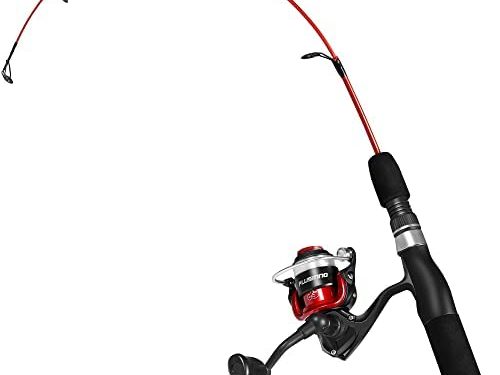 PLUSINNO Ultralight Winter Ice Fishing Rod Reel Combo 26/27/28 inch. Medium Light Fast Action Multi-Species Spinning Ice Fishing Pole Tackle Walleye Perch Panfish Bluegill-PP
