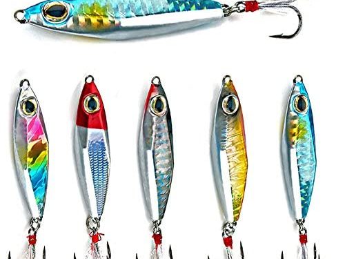 Sougayilang Jigs Fishing Lures Sinking Metal Spoons Micro Jigging Bait