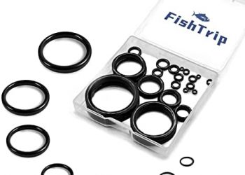 FishTrip Fishing Rod Eyelet Repair Kit 60Pcs/160Pcs Fishing Rod Repair Kit 12 Sizes Fishing Pole Ceramic Guides Rings Replacement Kit