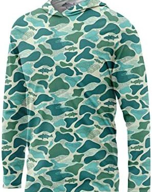 Performance Fishing Hoodie Shirt for Men Women UPF UV 50+ Lightweight With Hood