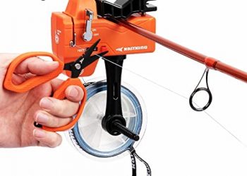KastKing Kalibrate Fishing Line Spooler & 5’’ Braid Scissors – W/Line Counter, Patented Accessories, Portable, Compact, for Spinning & Casting Reels – No Line Twist, Fishing Gears Gifts for Men