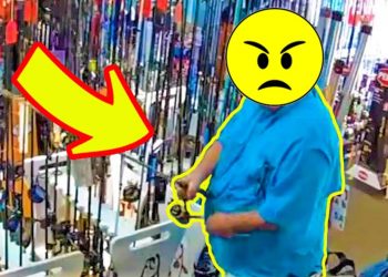 Thief Caught on Camera Stealing Fishing Gear