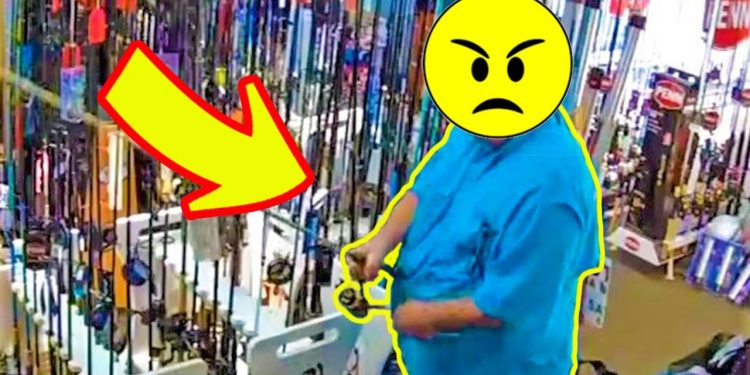 Thief Caught on Camera Stealing Fishing Gear