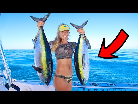WICKED TUNA! Epic Offshore Florida Blackfin Bite 😆 Catch & Cook