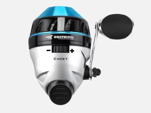 KastKing Cadet Spincast Fishing Reel, Trouble-Free Push-Button Bait Casting Design, 3.1:1 Gear Ratio, Dual Stainless-Steel Pickups,Low-Profile Design,Pre-Spooled with Monofilament Line