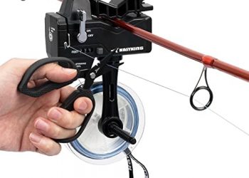 KastKing Kalibrate Fishing Line Spooler & 5’’ Braid Scissors – W/Line Counter, Patented Accessories, Portable, Compact, for Spinning & Casting Reels – No Line Twist, Fishing Gears Gifts for Men
