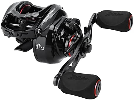KastKing Spartacus II Baitcasting Fishing Reel, 6oz Ultralight Baitcaster Reel, Super Smooth with 17.6 LB Carbon Fiber Drag, 7.2:1 Gear Ratio, 39mm Palm Perfect Lower Profile Design
