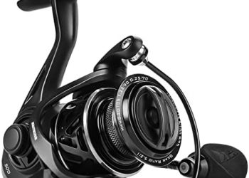 KastKing Zephyr Spinning Reel – Fresh and Saltwater Fishing Reel – 7+1 Stainless Steel Ball Bearings – Up to 22 Lbs Carbon Fiber Drag – Oversized Stainless Steel Main Shaft – Aluminum Spool
