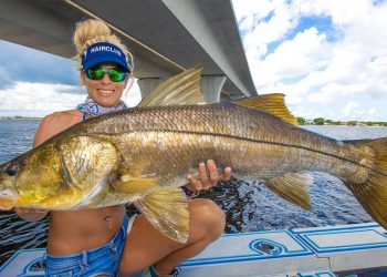 Our BIGGEST EVER??! 😀 Bridge Fishing for Giant Snook