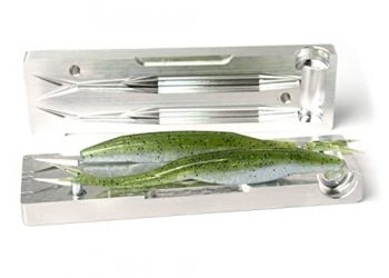 Soft Plastiс Mold Lure Making Injection Molds Fishing Lures Zoom Salty Super Fluke 5” Two Cavity Aluminium