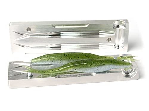 Soft Plastiс Mold Lure Making Injection Molds Fishing Lures Zoom Salty Super Fluke 5” Two Cavity Aluminium