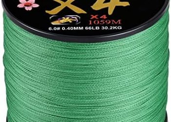 Sougayilang Fishing Line 4 Strands Abrasion Resistant Line Braided Fishing Lines Incredible Zero Stretch Fishing line Braid