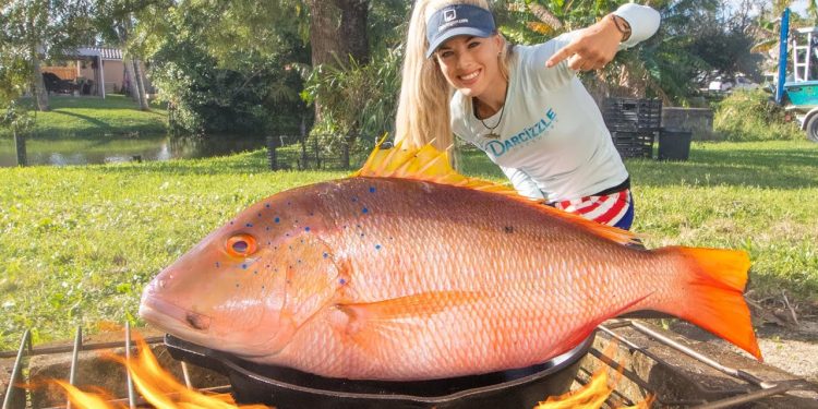 The Boys Can’t Keep Up! Primitive Campfire Snapper CATCH & COOK