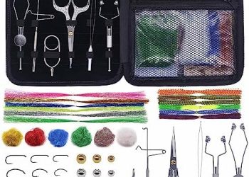 XFISHMAN Fly-Tying-Kit-for-Fly-Fishing-Tying- Flies with Tools and Materials