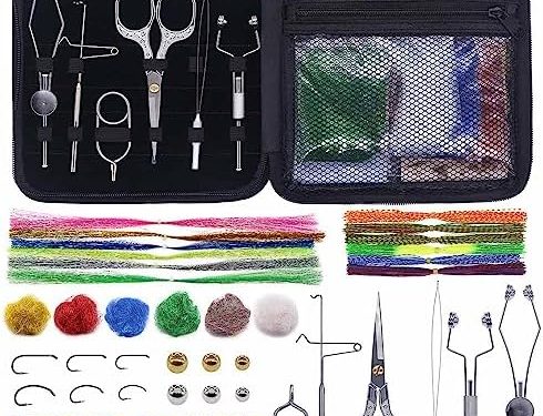 XFISHMAN Fly-Tying-Kit-for-Fly-Fishing-Tying- Flies with Tools and Materials