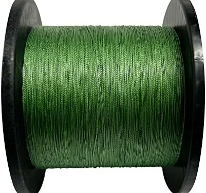 Braided Fishing Line 4 Strand Abrasion Resistant Braided Line 547/1094Yards Test for Salt-Water, 10-100 LB, Cost-Effective, Zero Stretch, Smaller Diameter for Extra Visibility, Variety Colors