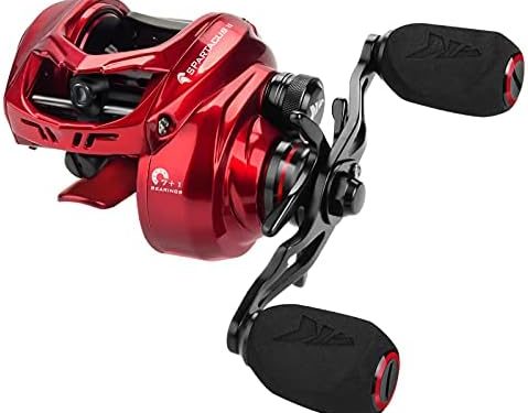 KastKing Spartacus II Baitcasting Fishing Reel, 6oz Ultralight Baitcaster Reel, Super Smooth with 17.6 LB Carbon Fiber Drag, 7.2:1 Gear Ratio, 39mm Palm Perfect Lower Profile Design