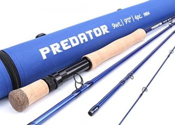 M MAXIMUMCATCH Maxcatch Predator Big Game and Saltwater Fly Fishing Rod: 7’11”/9’/9’2”/10′, 4-Piece, 8/9/10/11/12 Weight
