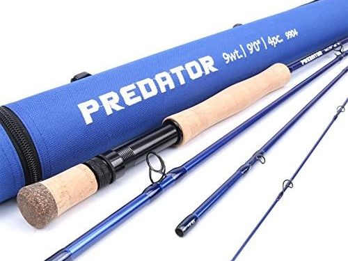 M MAXIMUMCATCH Maxcatch Predator Big Game and Saltwater Fly Fishing Rod: 7’11”/9’/9’2”/10′, 4-Piece, 8/9/10/11/12 Weight