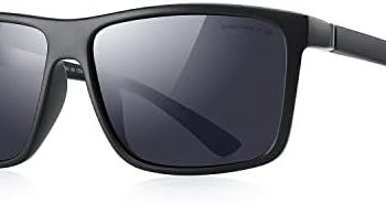 MERRY’S Rectangular Polarized Sports Sunglasses for Men Women Cycling Driving Fishing UV400 Protection S8225