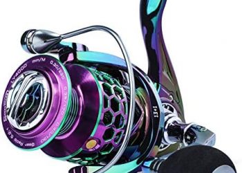 Sougayilang Colorful Fishing Reel 13 +1 BB Light Weight Ultra Smooth Powerful Spinning Reels, with CNC Line Management Graphite Frame, for Freshwater