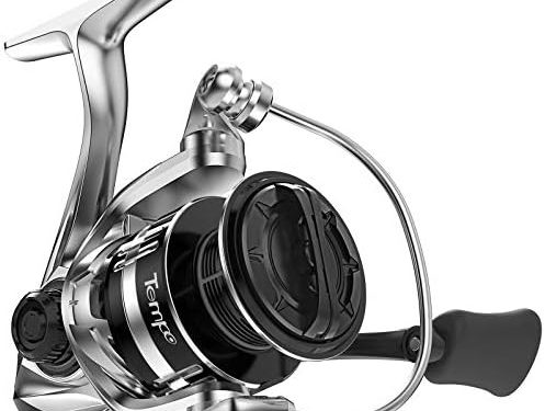 Spinning Reel Tempo – New Vertix Fishing Reel,10+1 BB Light Weight &Durable -Stainless Steel Main Shaft, Collapsible Alu. Handle- Ultra Smooth Powerful with Carbon Fiber Drag