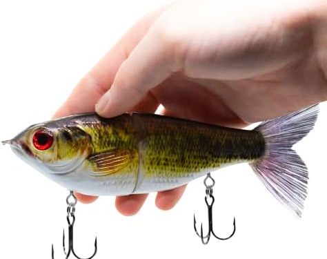 7″ Pedigree Glider Glide Bait Swimbait Musky Striper Bass Fishing Lure Big Multi Jointed Shad Trout Slow Sinking