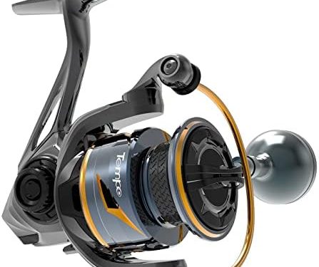 Tempo Persist Spinning Reel – Saltwater and Freshwater Fishing Reels, Aluminum Body with 7+1 BB, 30.9 LBs Max Drag Carbon Washer, Ultra Smooth Fishing Reel for Trout Catfish Bass
