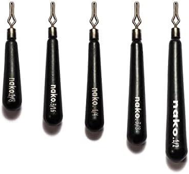 nako. 10 Pack Tungsten Drop Shot Weights, Tungsten Fishing Weights, Tungsten Drop Shot Fishing Sinkers kit for Drop Shot Rig