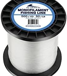 BLUEWING Monofilament Fishing Line 15,20,25,30,40,50,60,80,100,250,300,400 lbs, 50,100,500,3000 Yards Invisible Thin Diameter Mono Fishing Line Fishing Wire String, Clear,Yellow,Blue,Gray Color