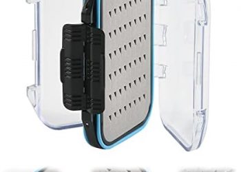 Goture Fly fishing tackle box, Waterproof Tackle box,Waterproof Floating Airtight Stowaway Fishing Lure Box, Fishing Storage Lure Box Tackle Box with Adjustable Dividers for Freshwater Saltwater