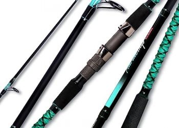 Fiblink Surf Fishing Rod Portable Travel Surf Spinning Rod 2 Piece/3 Piece/4 Piece Carbon Fiber Saltwater Fishing Rod 9’/10’/12’/13′