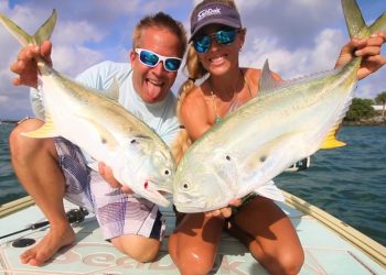 Florida Inshore Saltwater Fishing for Big Jacks GoPro Video!