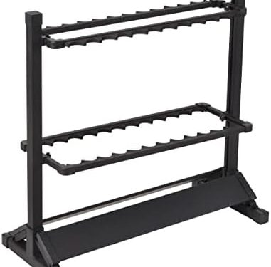JOYWAVE Fishing Rod Holders,Aluminium Fishing Pole Holders,Portable Fishing Rod Rack,Holds Up to 24 Rods,Fishing Pole Vertical Ground Display Rack black