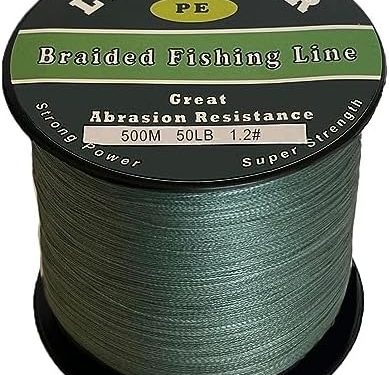 LinHiver Braided Fishing Line, Strong Power, Great Abrasion Resistance, Thin Diameter, No Stretch, Low Memory and High Sensitivity(328-547Yds, 10LB/20LB/30LB/50LB, 4 Strand 8 Strand)