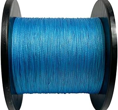 Braided Fishing Line 4 Strand Abrasion Resistant Braided Line 547/1094Yards Test for Salt-Water, 10-100 LB, Cost-Effective, Zero Stretch, Smaller Diameter for Extra Visibility, Variety Colors