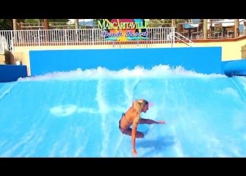 FAILS & FALLS by Surf Girl on the Flowrider BTS at Margaritaville