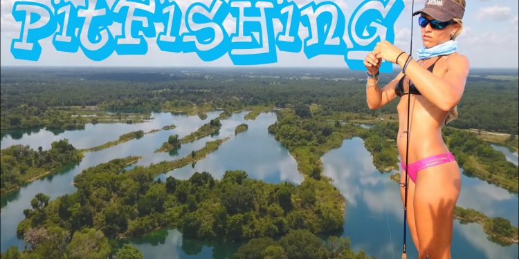 Girl BASSFISHING on Private Florida Lake feat. Phantom Drone