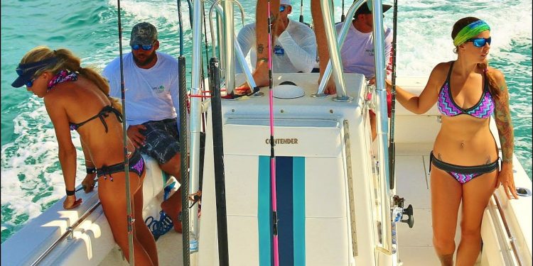 Matching Bikinis Fishing the Chase N’ Tailz KDW Charity Tournament
