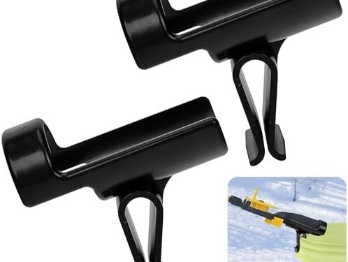 Shupakul Bucket Rod Holder- Ice Fishing Rod Holder- Durable Ice Fishing Pole Rod Racks for Almost Any Ice Rods on Your Bucket (Black)