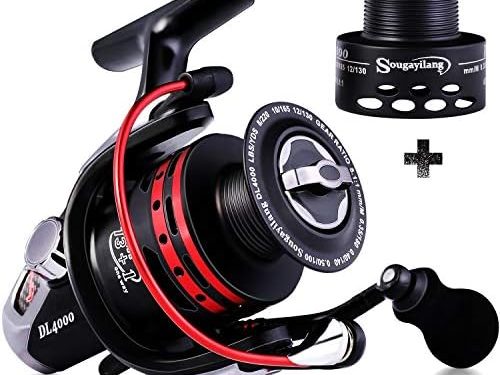 Sougayilang Fishing Reels Powerful 13+1BB Spinning Reels Ultra Smooth Reel for Saltwater or Freshwater