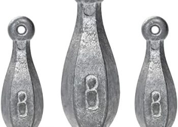 BLUEWING Bank Sinker 1LB/2LB/3LB/5LB/6LB Box Fishing Weights Sinkers Saltwater Bullet Lead Weights Sinkers, 3oz,5oz,8oz,10oz,12oz,16oz,32oz